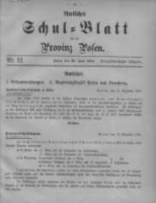 Amtliches Schul-Blatt f&uuml;r die Provinz Posen 1906.06.20 Jg.39 Nr12