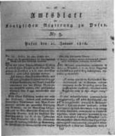 Amtsblatt der K&ouml;niglichen Regierung zu Posen. 1818.01.20 Nro.3