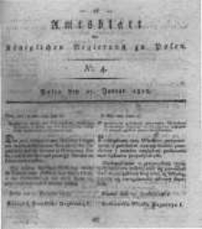 Amtsblatt der K&ouml;niglichen Regierung zu Posen. 1818.01.27 Nro.4
