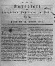 Amtsblatt der K&ouml;niglichen Regierung zu Posen. 1818.02.24 Nro.8