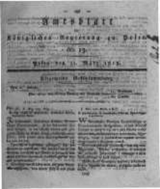 Amtsblatt der Königlichen Regierung zu Posen. 1818.03.31 Nro.13
