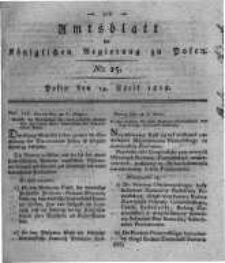Amtsblatt der K&ouml;niglichen Regierung zu Posen. 1818.04.14 Nro.15