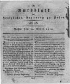 Amtsblatt der Königlichen Regierung zu Posen. 1818.04.21 Nro.16