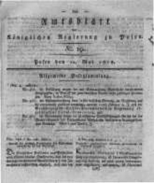 Amtsblatt der K&ouml;niglichen Regierung zu Posen. 1818.05.12 Nro.19