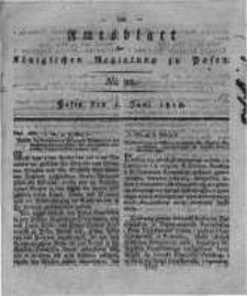 Amtsblatt der K&ouml;niglichen Regierung zu Posen. 1818.06.02 Nro.22