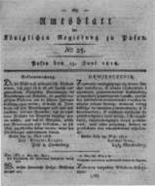 Amtsblatt der K&ouml;niglichen Regierung zu Posen. 1818.06.23 Nro.25