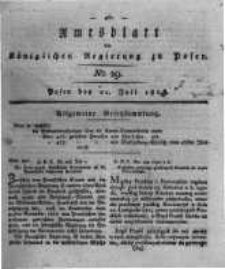 Amtsblatt der Königlichen Regierung zu Posen. 1818.07.21 Nro.29