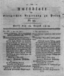 Amtsblatt der K&ouml;niglichen Regierung zu Posen. 1818.08.18 Nro.33