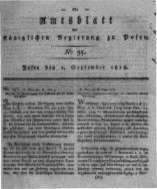 Amtsblatt der K&ouml;niglichen Regierung zu Posen. 1818.09.01 Nro.35