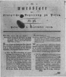 Amtsblatt der K&ouml;niglichen Regierung zu Posen. 1818.09.08 Nro.36