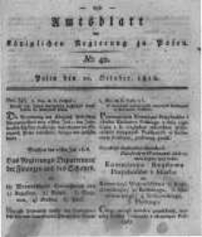 Amtsblatt der K&ouml;niglichen Regierung zu Posen. 1818.10.20 Nro.42
