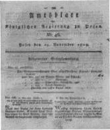 Amtsblatt der K&ouml;niglichen Regierung zu Posen. 1818.11.17 Nro.46