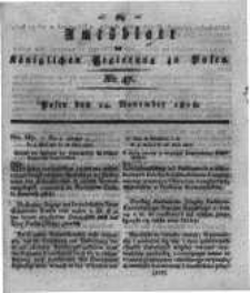 Amtsblatt der K&ouml;niglichen Regierung zu Posen. 1818.11.24 Nro.47