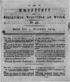 Amtsblatt der K&ouml;niglichen Regierung zu Posen. 1818.12.01 Nro.48