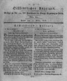 Oeffentlicher Anzeiger. 1818.03.10 Nro.10