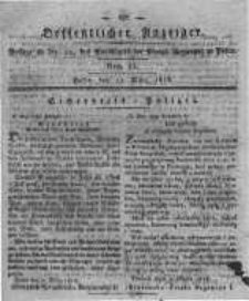 Oeffentlicher Anzeiger. 1818.03.17 Nro.11