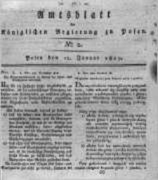 Amtsblatt der K&ouml;niglichen Regierung zu Posen. 1819.01.12 Nro.2