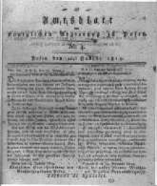 Amtsblatt der K&ouml;niglichen Regierung zu Posen. 1819.01.26 Nro.4
