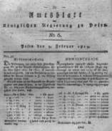 Amtsblatt der K&ouml;niglichen Regierung zu Posen. 1819.02.09 Nro.6