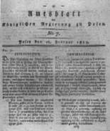 Amtsblatt der K&ouml;niglichen Regierung zu Posen. 1819.02.16 Nro.7