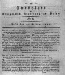 Amtsblatt der K&ouml;niglichen Regierung zu Posen. 1819.02.23 Nro.8