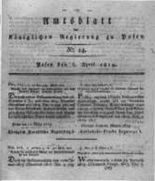 Amtsblatt der K&ouml;niglichen Regierung zu Posen. 1819.04.06 Nro.13