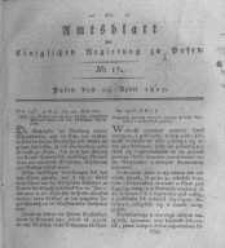 Amtsblatt der K&ouml;niglichen Regierung zu Posen. 1819.04.27 Nro.17