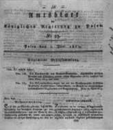 Amtsblatt der K&ouml;niglichen Regierung zu Posen. 1819.06.01 Nro.23