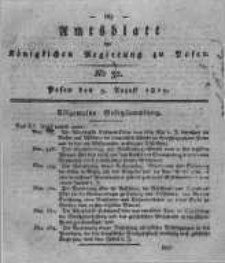 Amtsblatt der K&ouml;niglichen Regierung zu Posen. 1819.08.03 Nro.32
