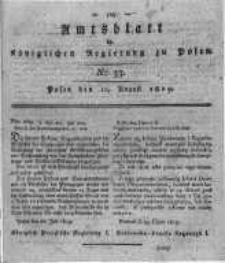 Amtsblatt der K&ouml;niglichen Regierung zu Posen. 1819.08.10 Nro.33