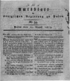 Amtsblatt der K&ouml;niglichen Regierung zu Posen. 1819.08.17 Nro.34