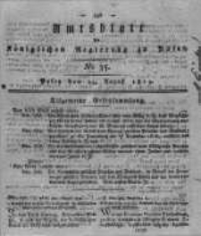 Amtsblatt der K&ouml;niglichen Regierung zu Posen. 1819.08.24 Nro.35