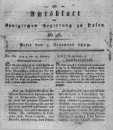 Amtsblatt der K&ouml;niglichen Regierung zu Posen. 1819.11.09 Nro.46
