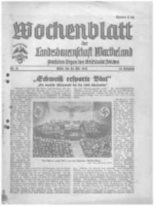 Wochenblatt der Landesbauernschaft Wartheland: amtliches Organ des Reichsnährstandes. 1941.05.10 Jg.39 nr19