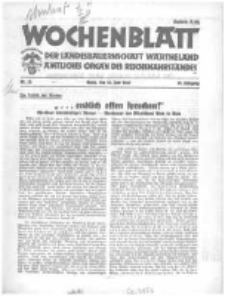 Wochenblatt der Landesbauernschaft Wartheland: amtliches Organ des Reichsnährstandes. 1941.06.28 Jg.39 nr26