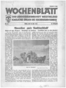 Wochenblatt der Landesbauernschaft Wartheland: amtliches Organ des Reichsnährstandes. 1941.07.26 Jg.39 nr30