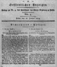 Oeffentlicher Anzeiger. 1819.01.26 Nro.4
