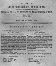 Oeffentlicher Anzeiger. 1819.03.23 Nro.12