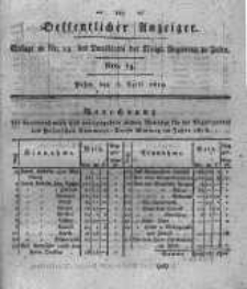 Oeffentlicher Anzeiger. 1819.04.06 Nro.14