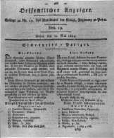 Oeffentlicher Anzeiger. 1819.05.11 Nro.19