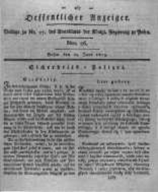 Oeffentlicher Anzeiger. 1819.06.29 Nro.26