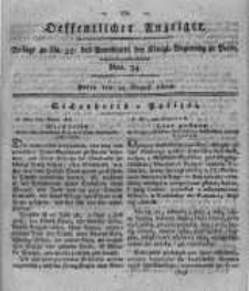 Oeffentlicher Anzeiger. 1819.08.24 Nro.34