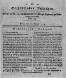 Oeffentlicher Anzeiger. 1819.08.31 Nro.35