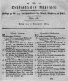 Oeffentlicher Anzeiger. 1819.09.07 Nro.36