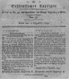 Oeffentlicher Anzeiger. 1819.09.14 Nro.37