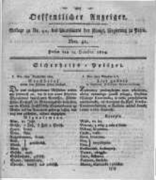 Oeffentlicher Anzeiger. 1819.10.12 Nro.41