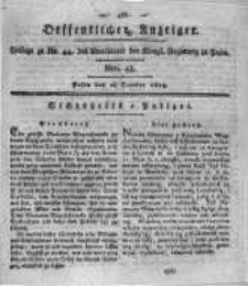 Oeffentlicher Anzeiger. 1819.10.26 Nro.43