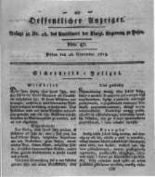 Oeffentlicher Anzeiger. 1819.11.23 Nro.47