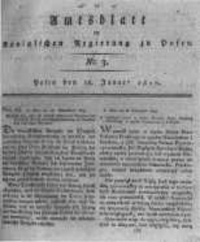 Amtsblatt der K&ouml;niglichen Regierung zu Posen. 1820.01.18 Nro.3