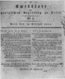 Amtsblatt der K&ouml;niglichen Regierung zu Posen. 1820.02.15 Nro.7